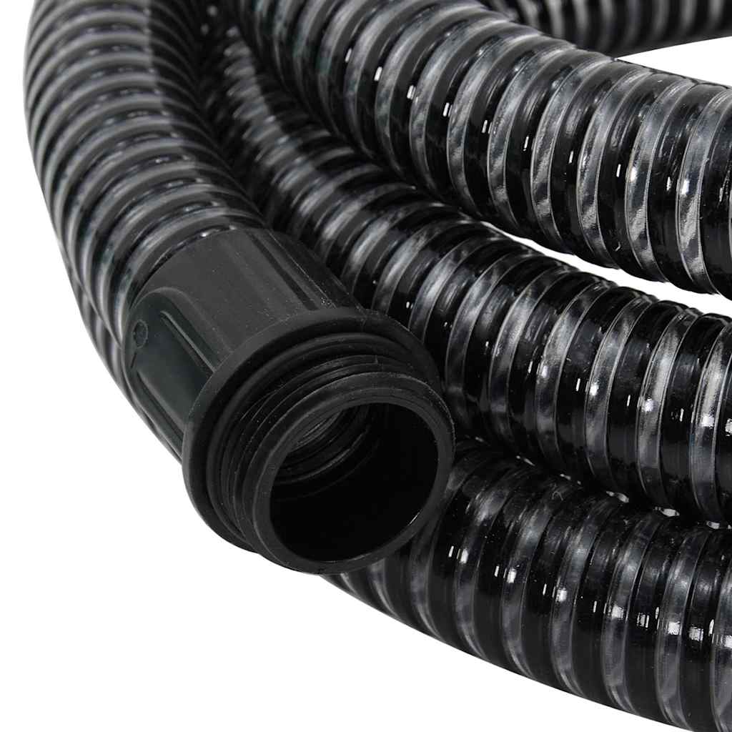 Usisno crijevo s mjedenim priključcima crno 1,1 " 4 m PVC