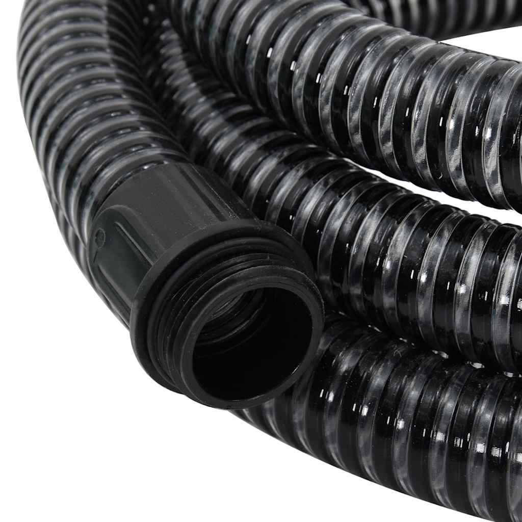 Usisno crijevo s mjedenim priključcima crno 1,1 " 5 m PVC