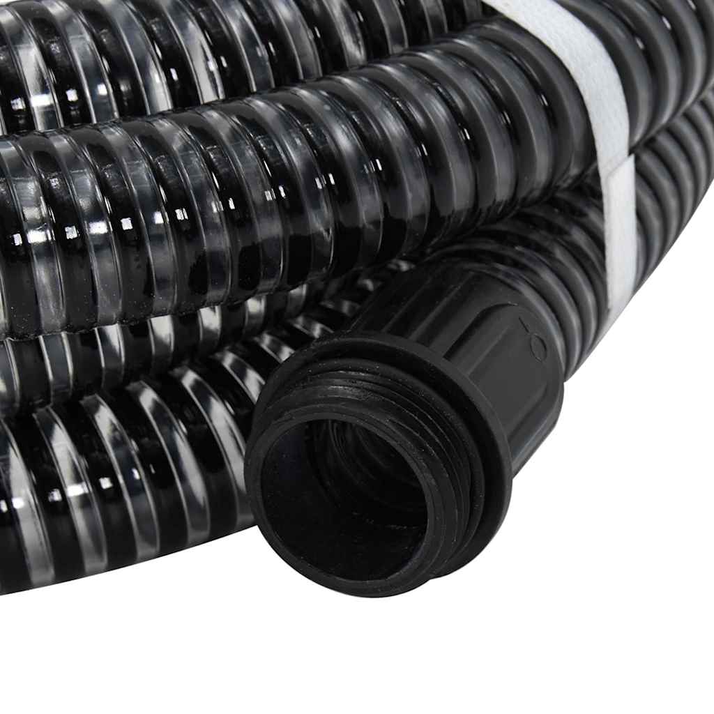Usisno crijevo s mjedenim priključcima crno 1,1 " 15 m PVC
