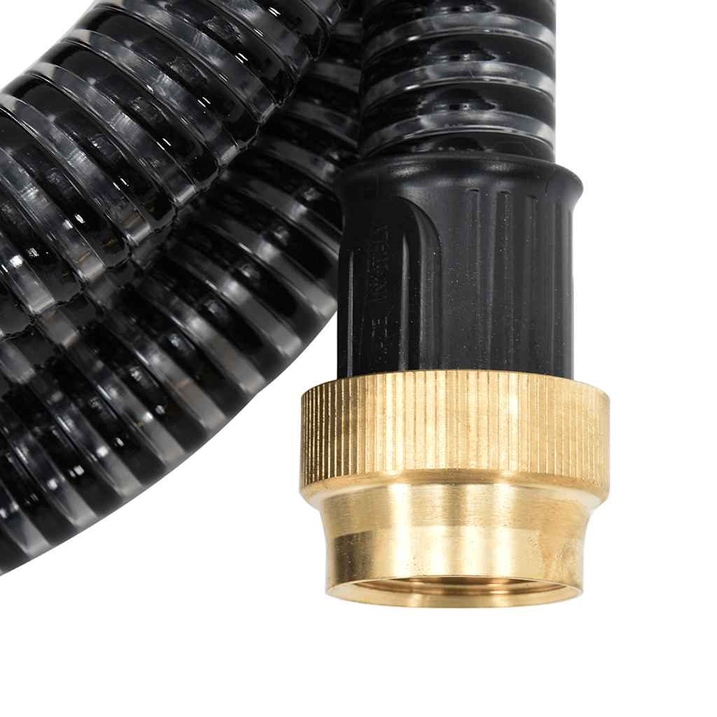 Usisno crijevo s mjedenim priključcima crno 1,1 " 25 m PVC