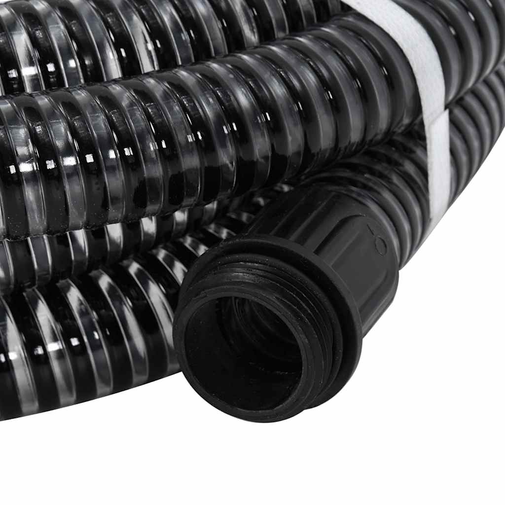 Usisno crijevo s mjedenim priključcima crno 1,1 " 25 m PVC