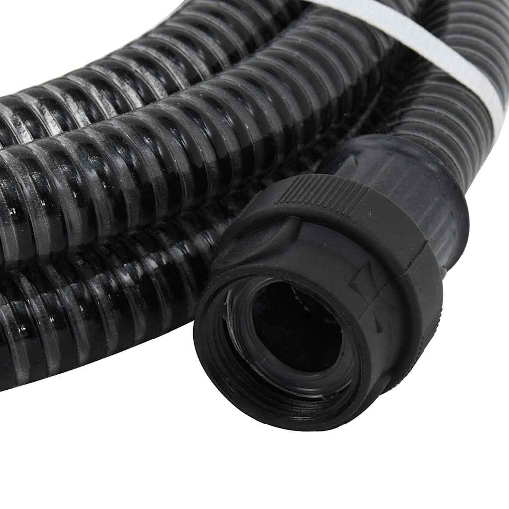 Usisno crijevo s PVC priključcima crno 1 " PVC 7 m