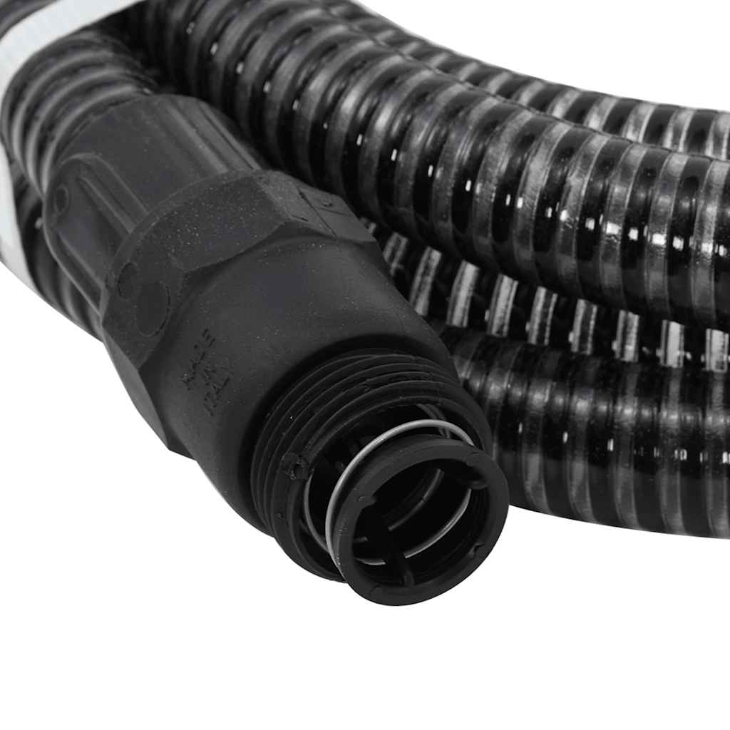 Usisno crijevo s PVC priključcima crno 1 " PVC 7 m