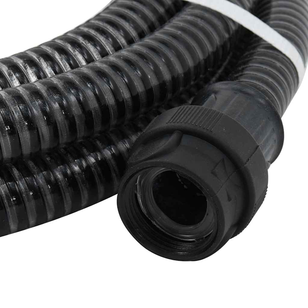 Usisno crijevo s PVC priključcima crno 1 " PVC 10 m