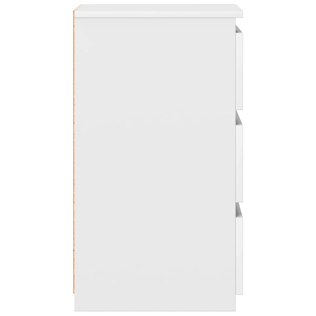 Noćni ormarići 2 kom bijeli 40x35x62,5 cm od konstruiranog drva