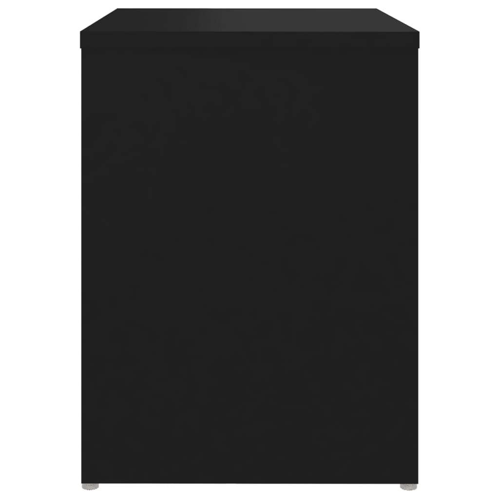 Noćni ormarić crni 40 x 30 x 40 cm od konstruiranog drva