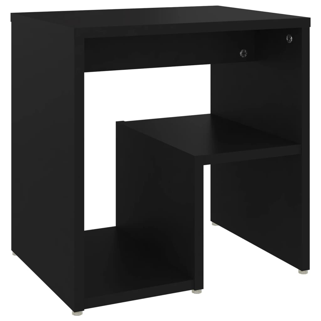 Noćni ormarići 2 kom crni 40 x 30 x 40 cm od konstruiranog drva