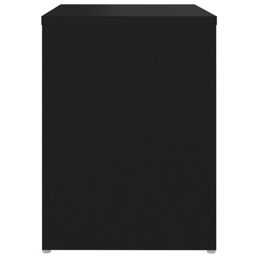 Noćni ormarići 2 kom crni 40 x 30 x 40 cm od konstruiranog drva