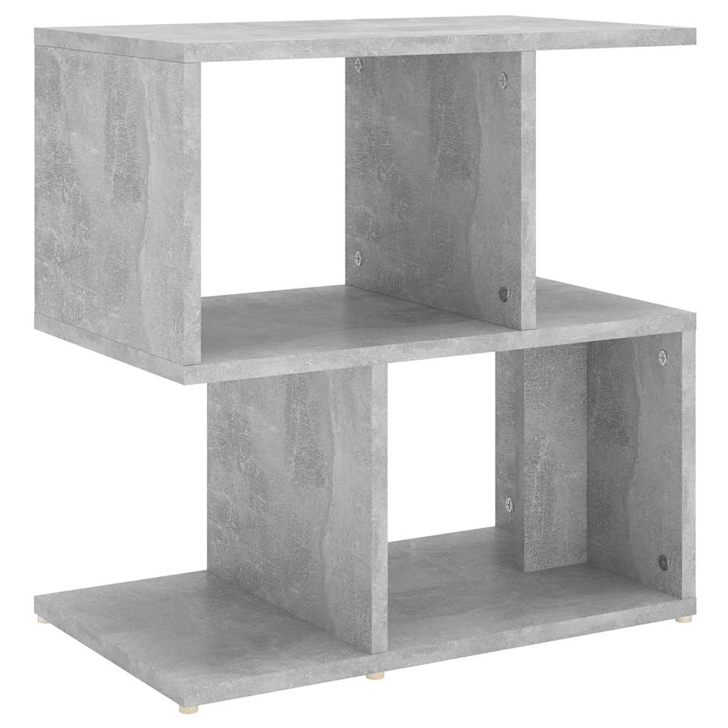 Noćni ormarić siva boja betona 50x30x51,5 cm konstruirano drvo