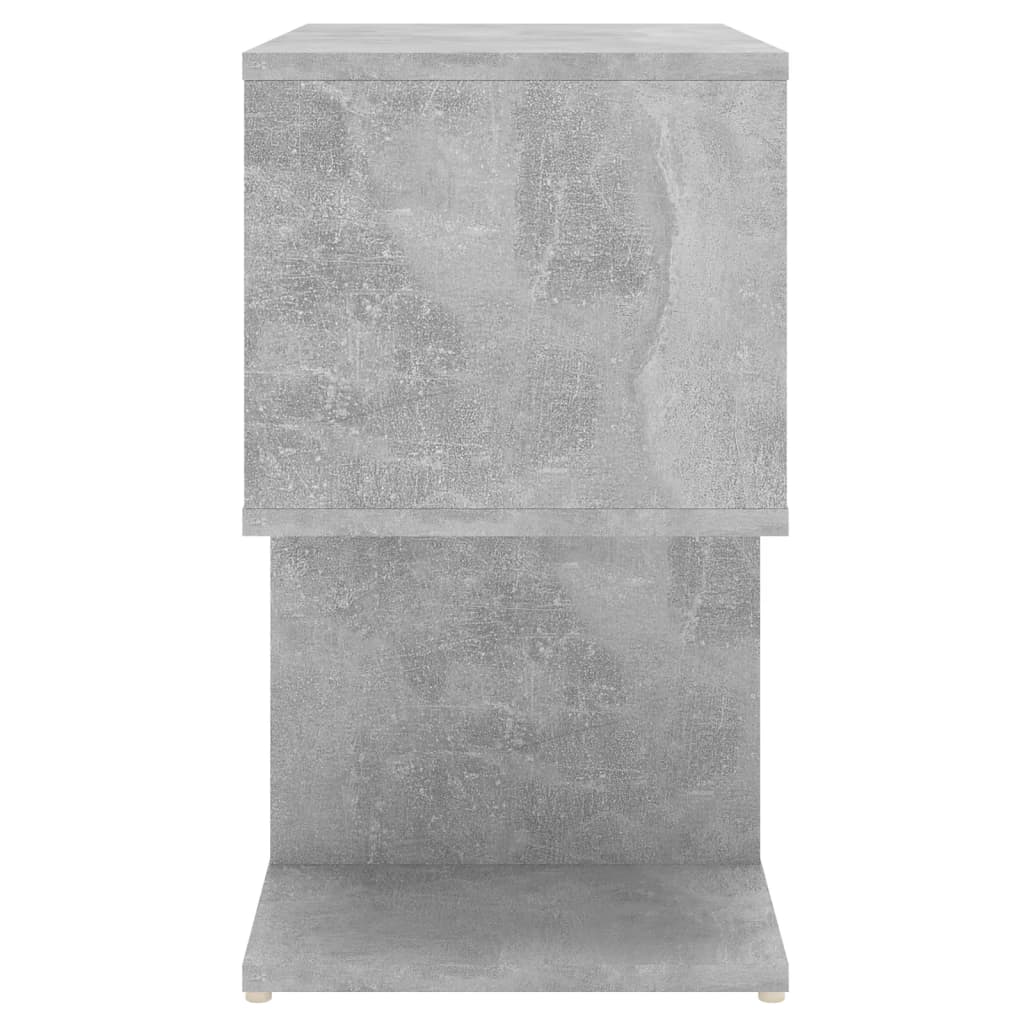 Noćni ormarić siva boja betona 50x30x51,5 cm konstruirano drvo