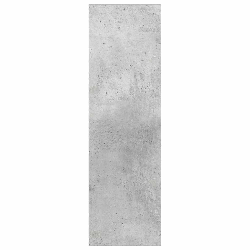 Zidni ormarić za cipele siva boja betona 80 x 18 x 60 cm drveni