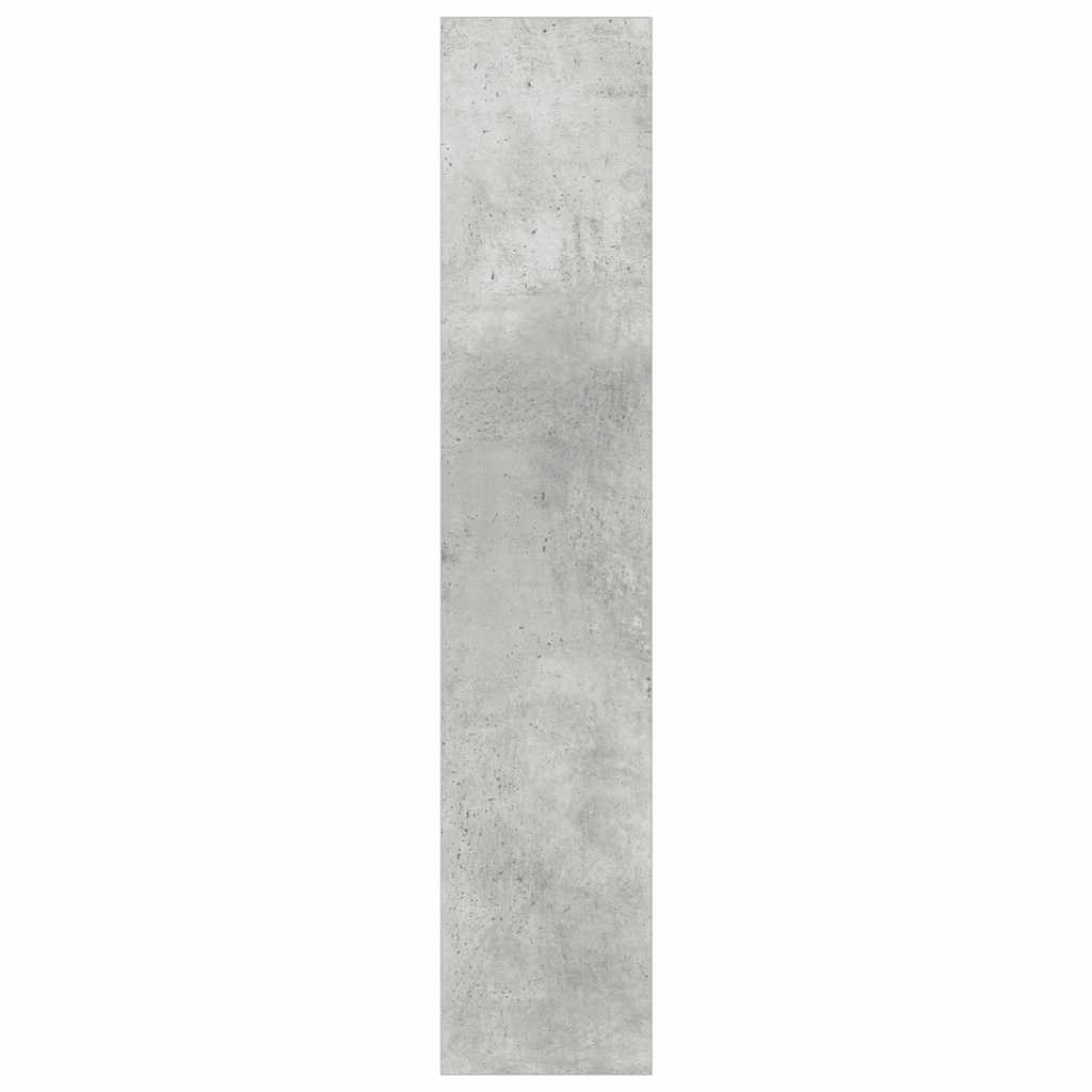 Zidni ormarić za cipele siva boja betona 60 x 18 x 90 cm drveni