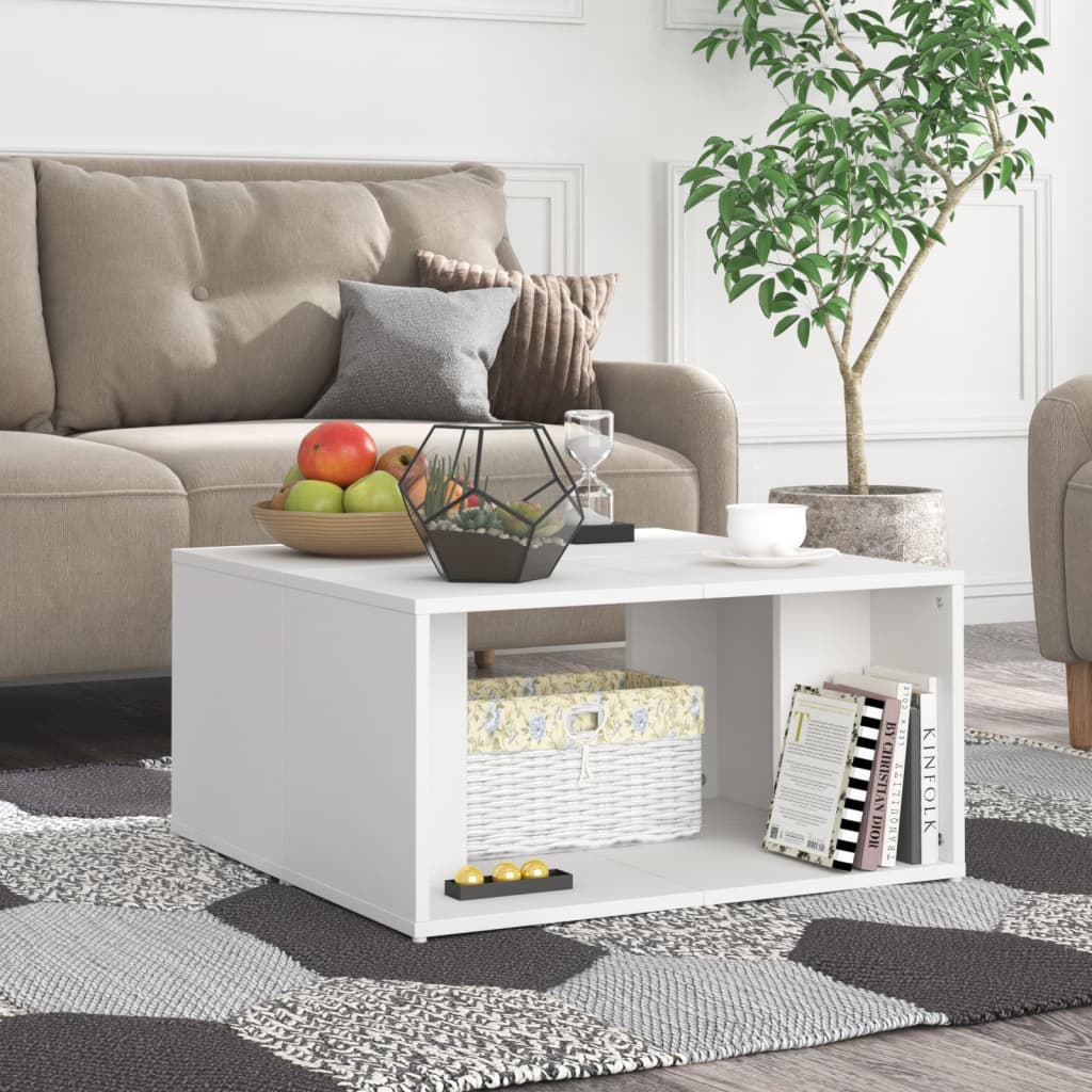 Stolići za kavu 4 kom bijeli 33 x 33 x 33 cm konstruirano drvo
