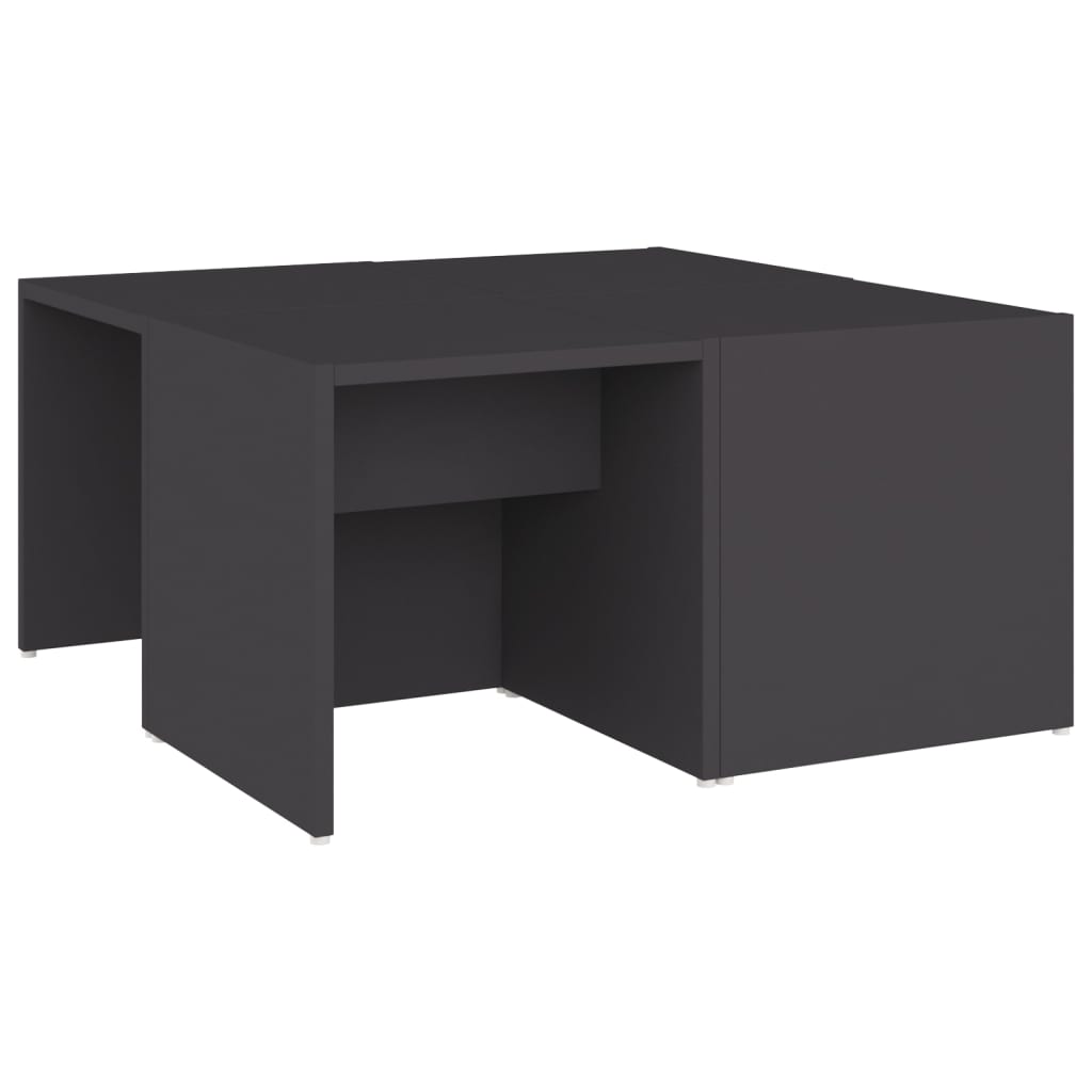 Stolići za kavu 4 kom sivi 33 x 33 x 33 cm konstruirano drvo