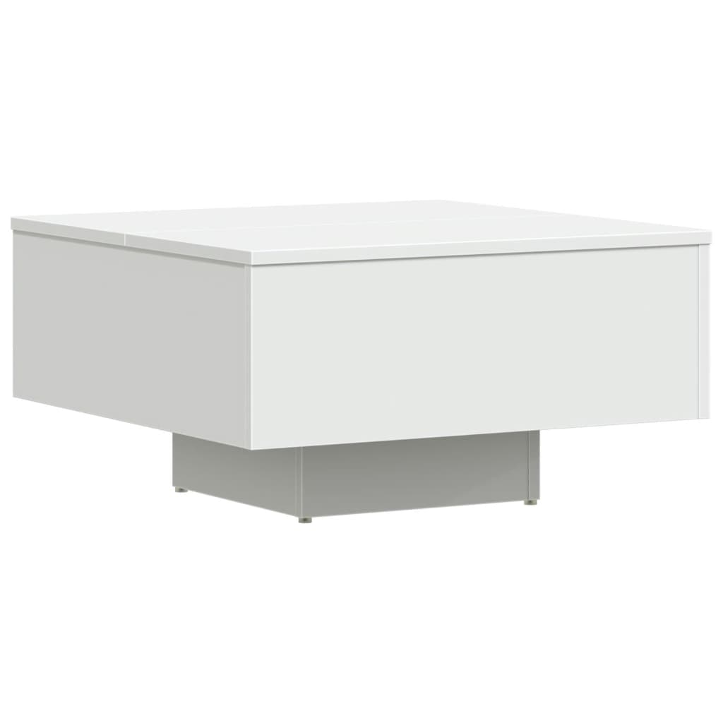 Stolić za kavu bijeli 60 x 60 x 31,5 cm konstruirano drvo