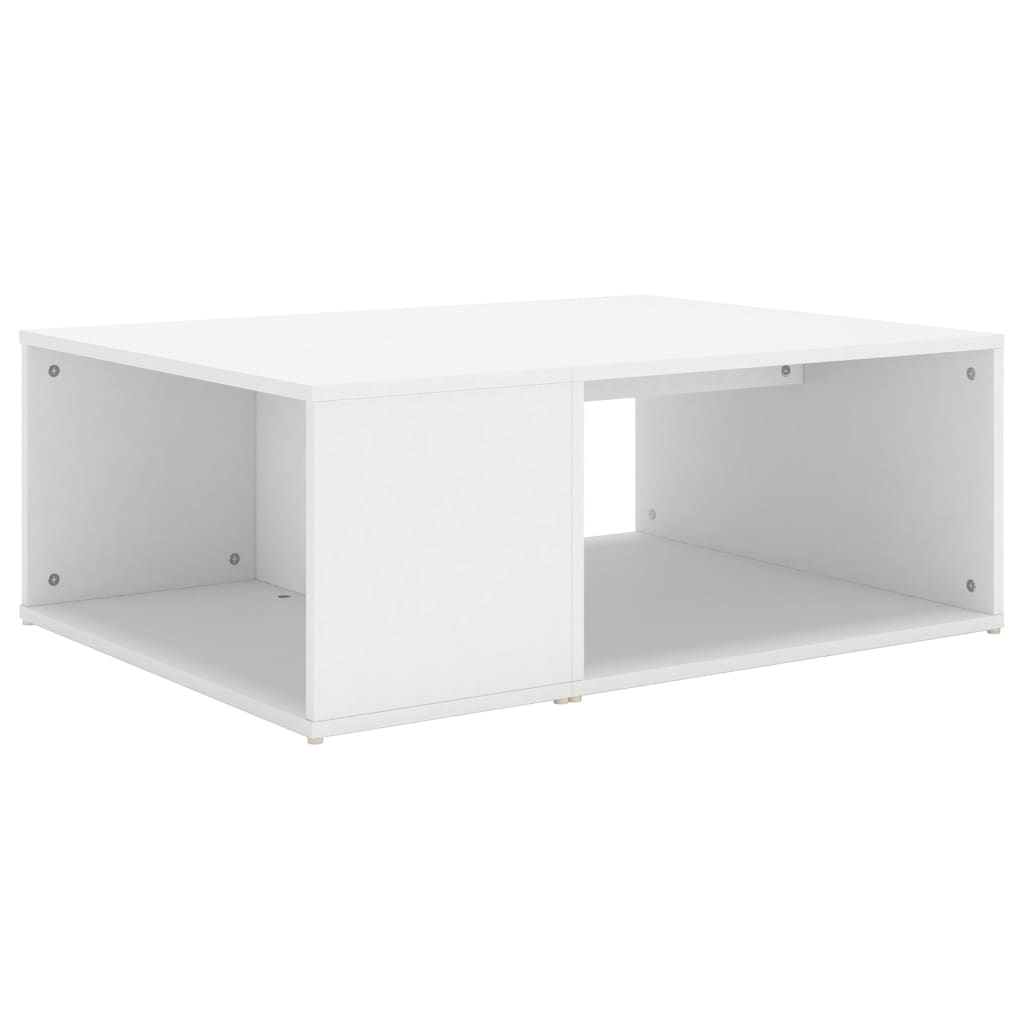 Stolić za kavu bijeli 90 x 67 x 33 cm od konstruiranog drva