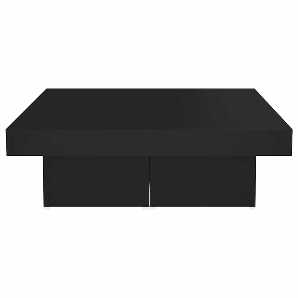 Stolić za kavu crni 90 x 90 x 28 cm od konstruiranog drva