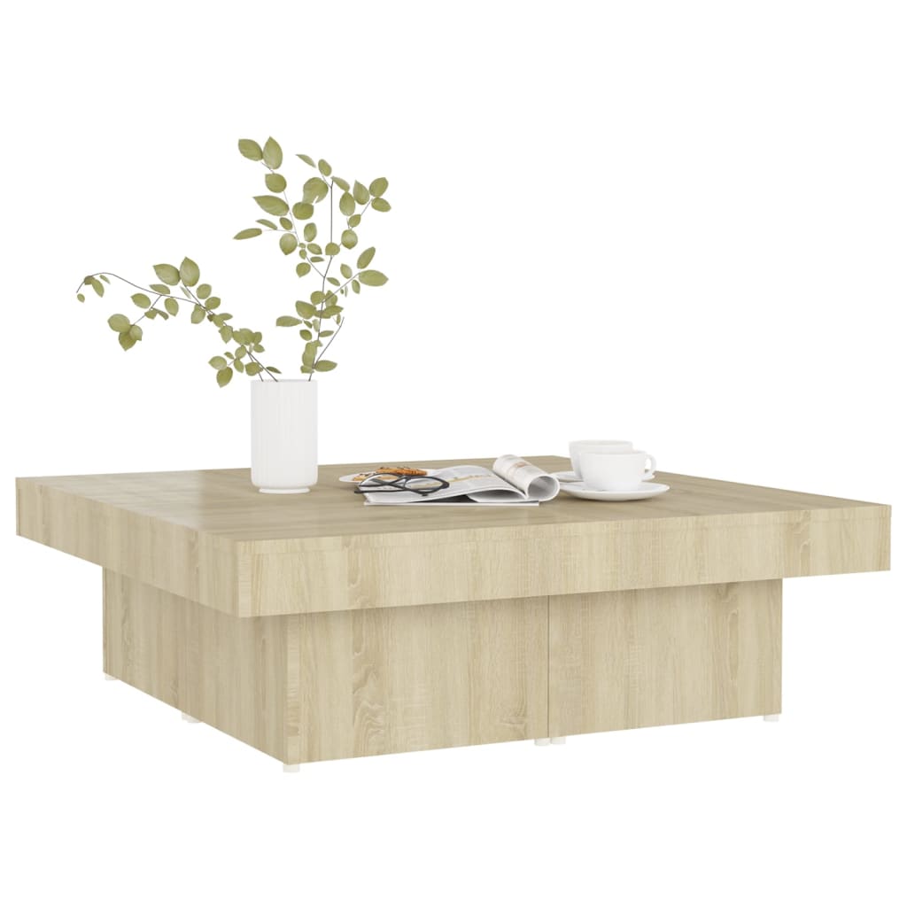 Stolić za kavu boja hrasta sonome 90 x 90 x 28 cm od iverice