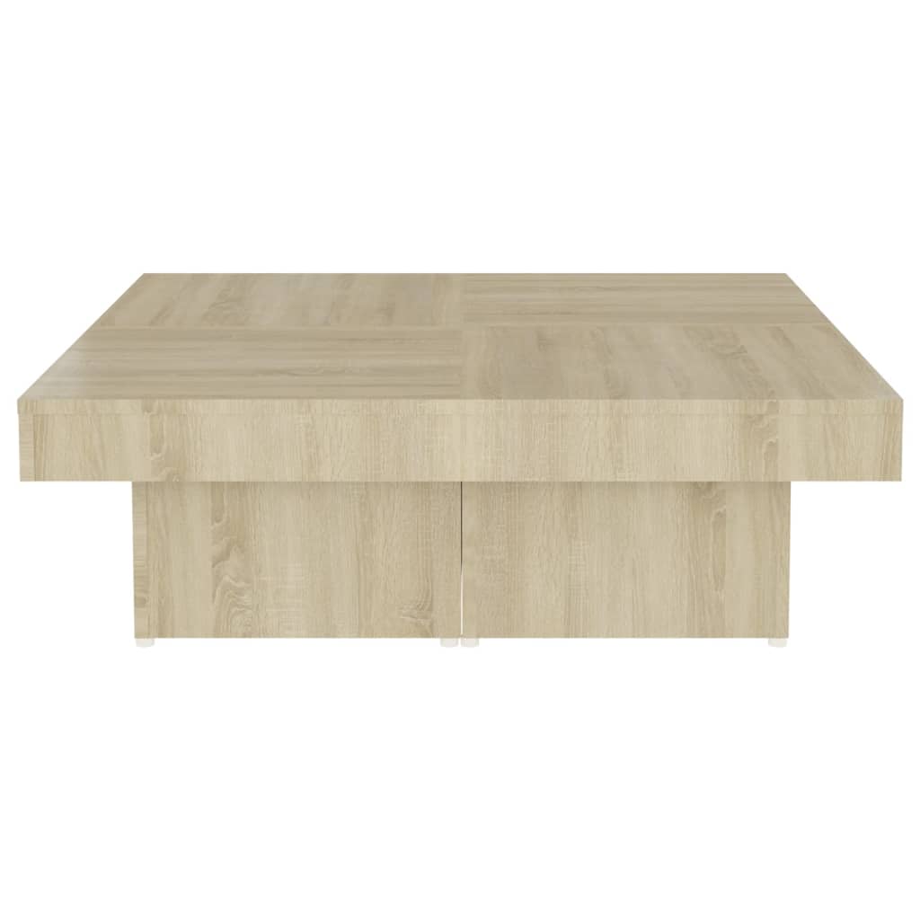 Stolić za kavu boja hrasta sonome 90 x 90 x 28 cm od iverice