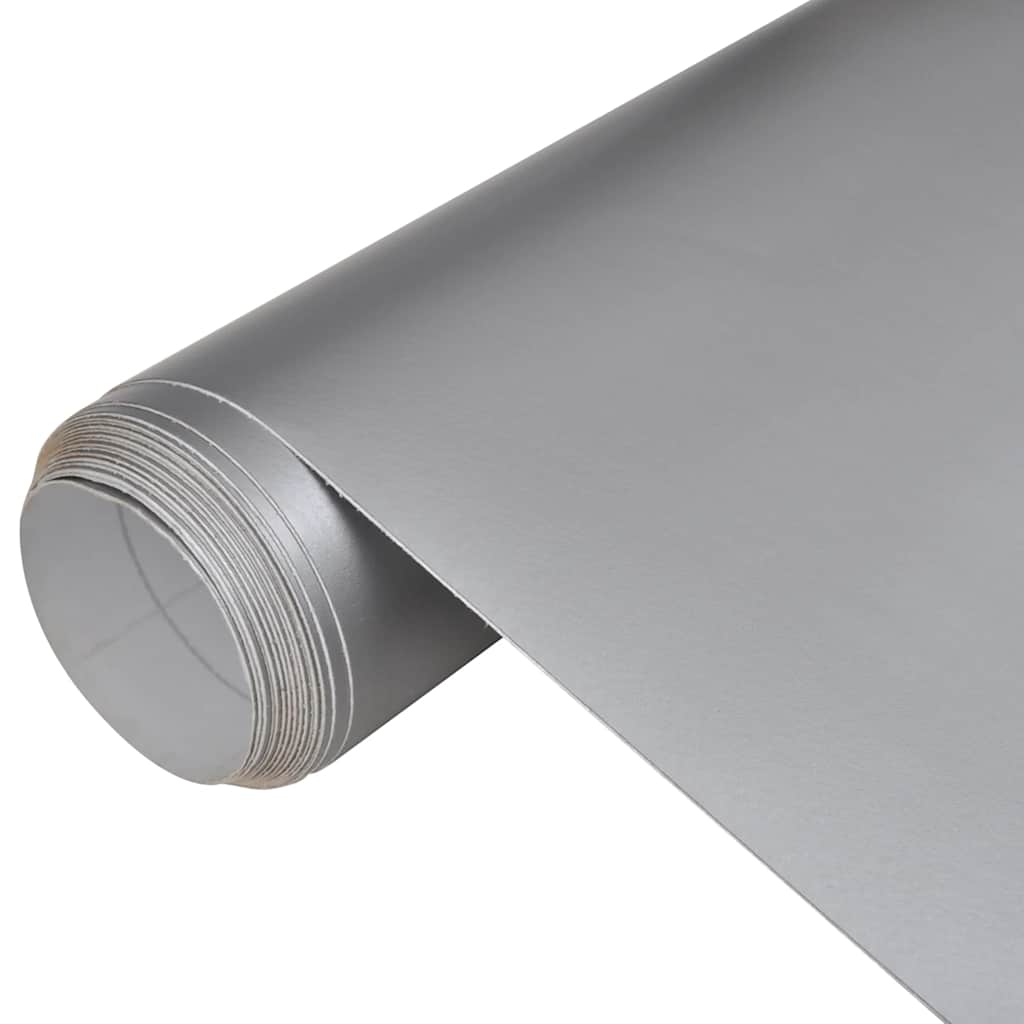 Folije za automobil 2 kom mat srebrne 100 x 150 cm