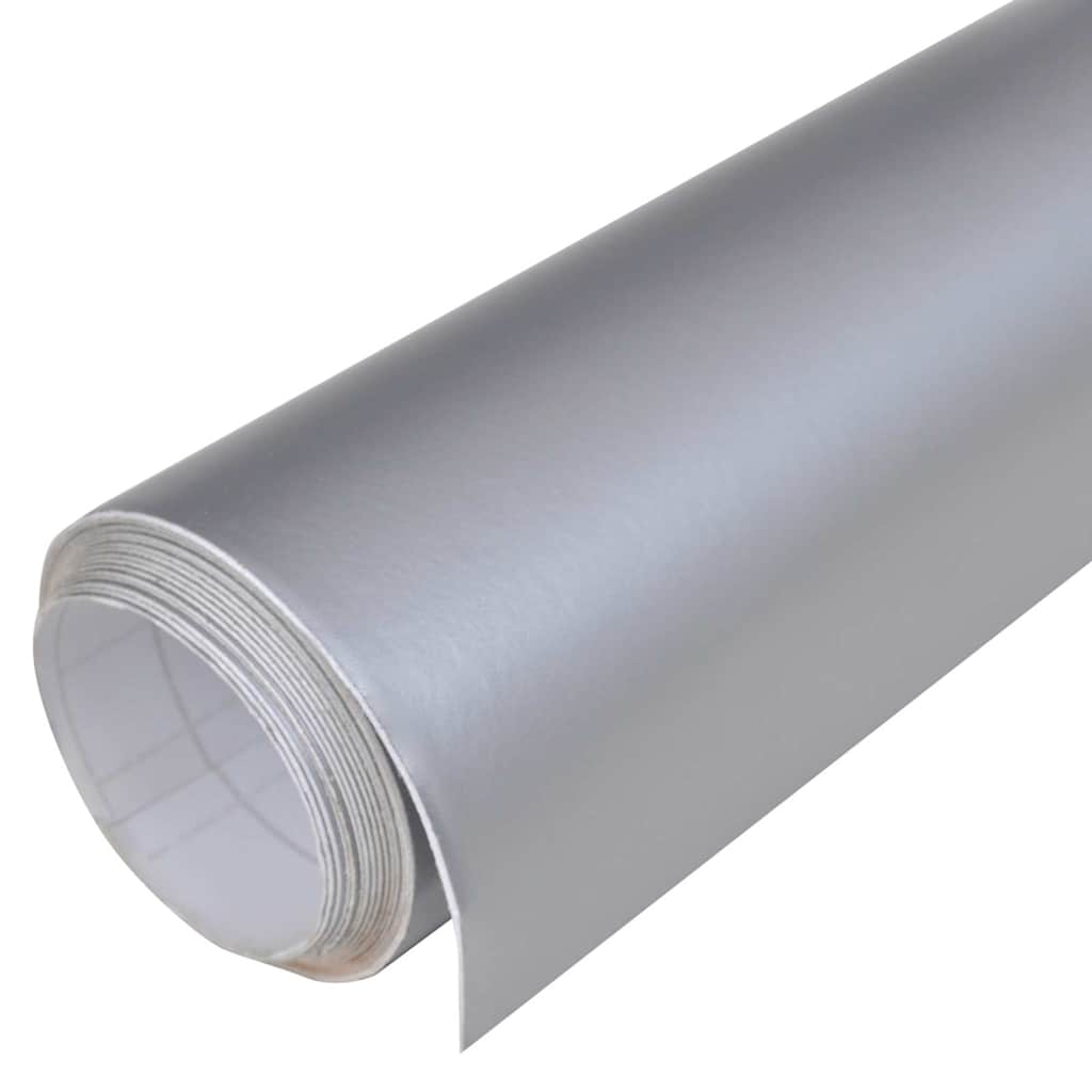 Folije za automobil 2 kom mat srebrne 100 x 150 cm
