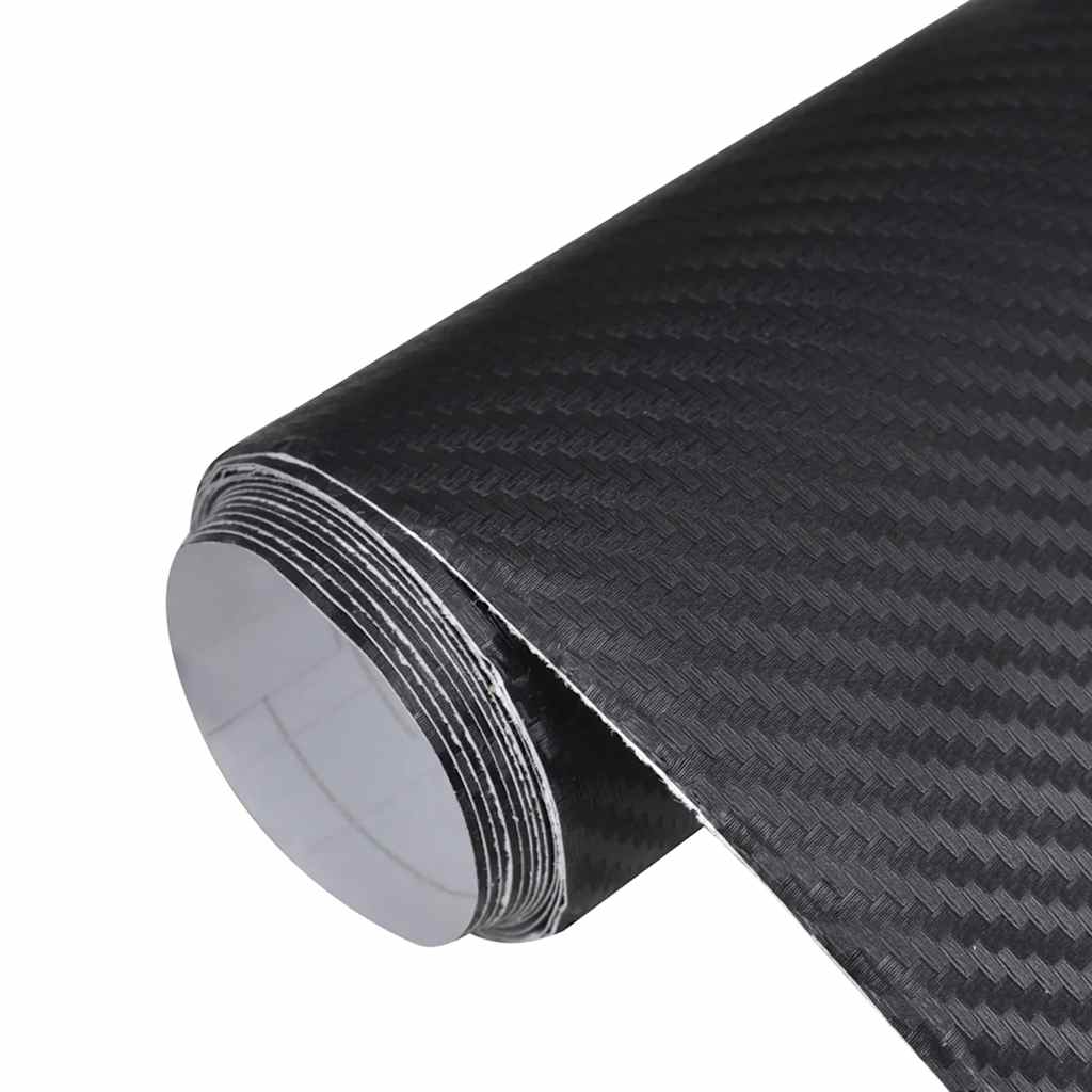 Folija za automobil 3D crna 100 x 150 cm
