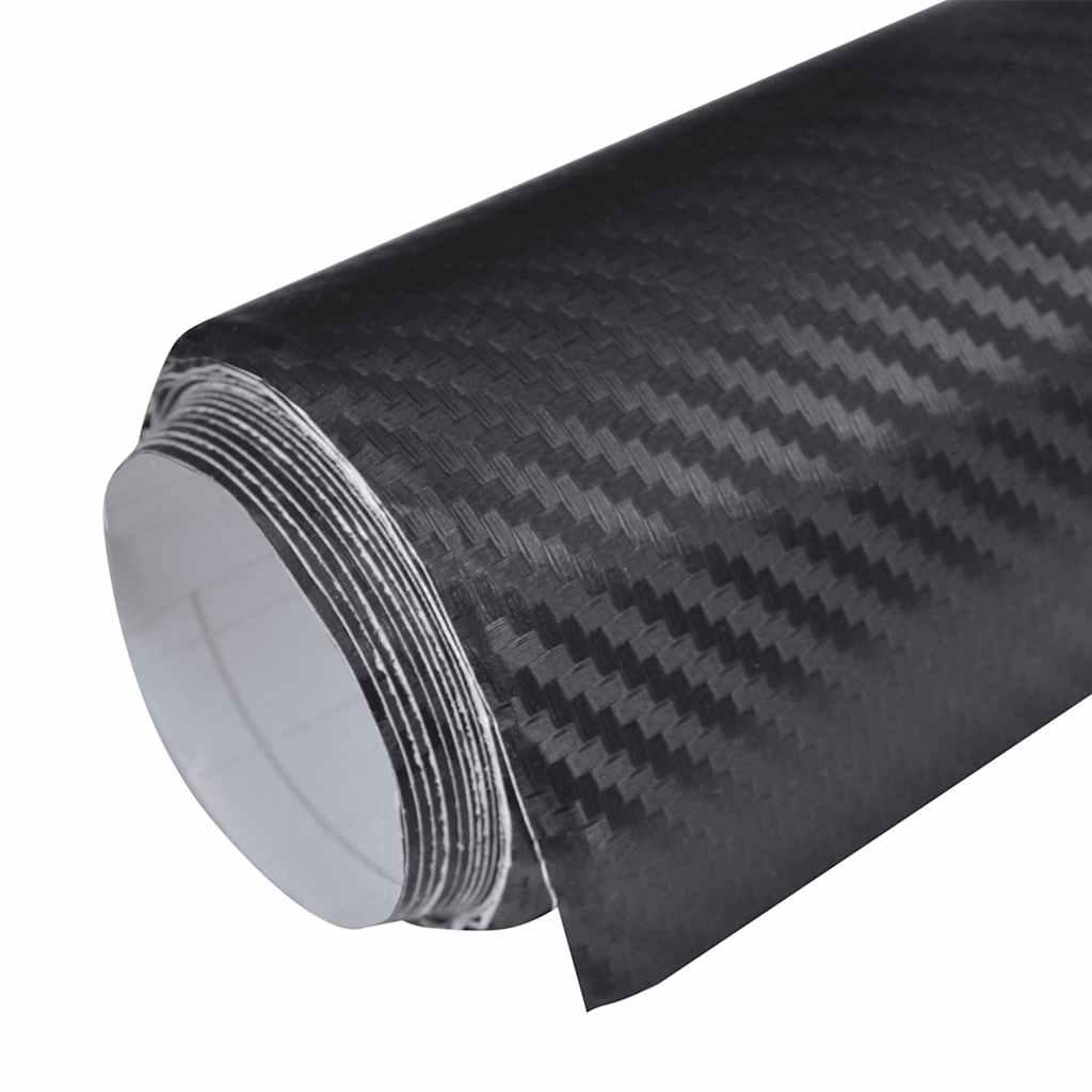 Folije za automobil 2 kom 3D crne 100 x 150 cm