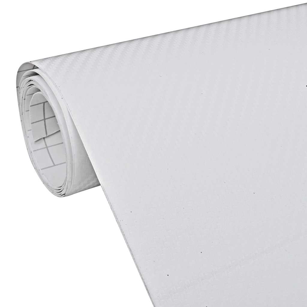 Folije za automobil 2 kom 3D bijele 100 x 150 cm