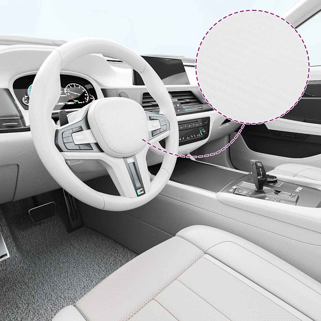 Folije za automobil 2 kom 3D bijele 100 x 150 cm