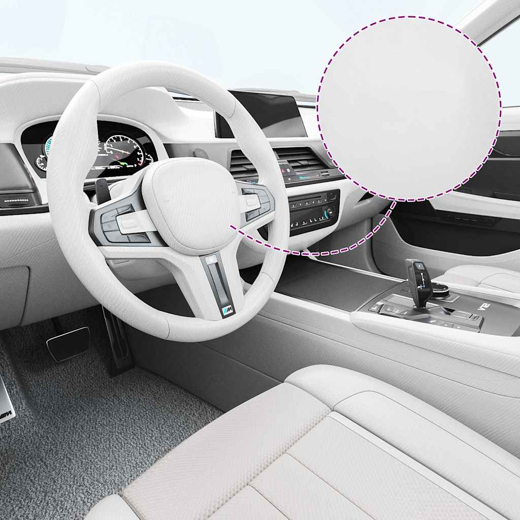 Folije za automobil 2 kom 4D bijele 100 x 150 cm + 50 x 150 cm