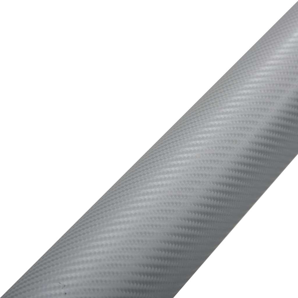 Folije za automobil 2 kom 4D srebrne 100 x 150 cm + 50 x 150 cm