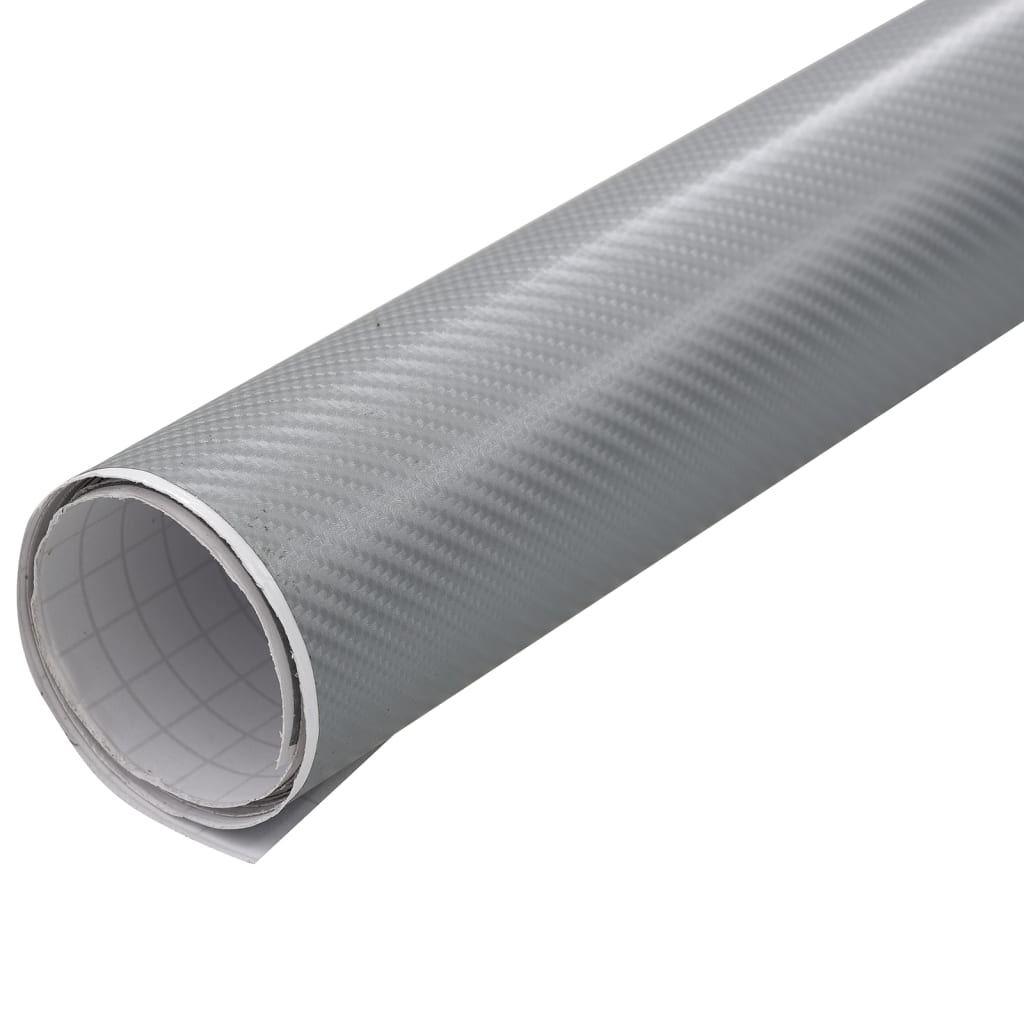 Folije za automobil 2 kom 4D srebrne 100 x 150 cm