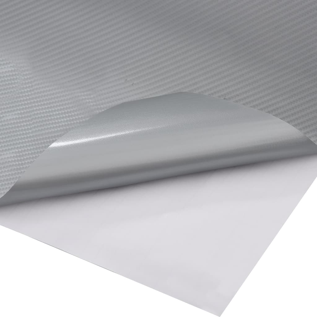 Folije za automobil 2 kom 4D srebrne 100 x 150 cm