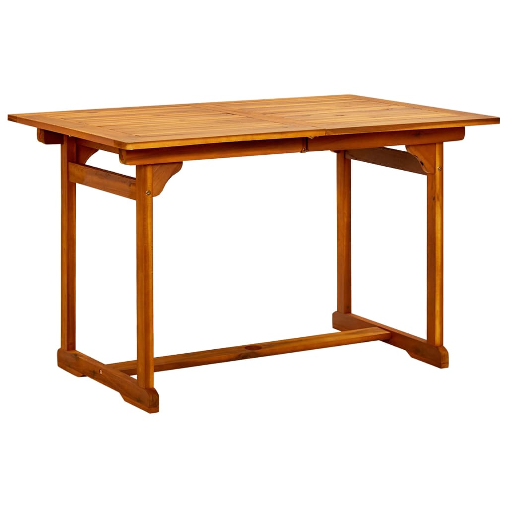 5-dijelni vrtni blagovaonski set od masivnog bagremovog drva 120-170 cm
