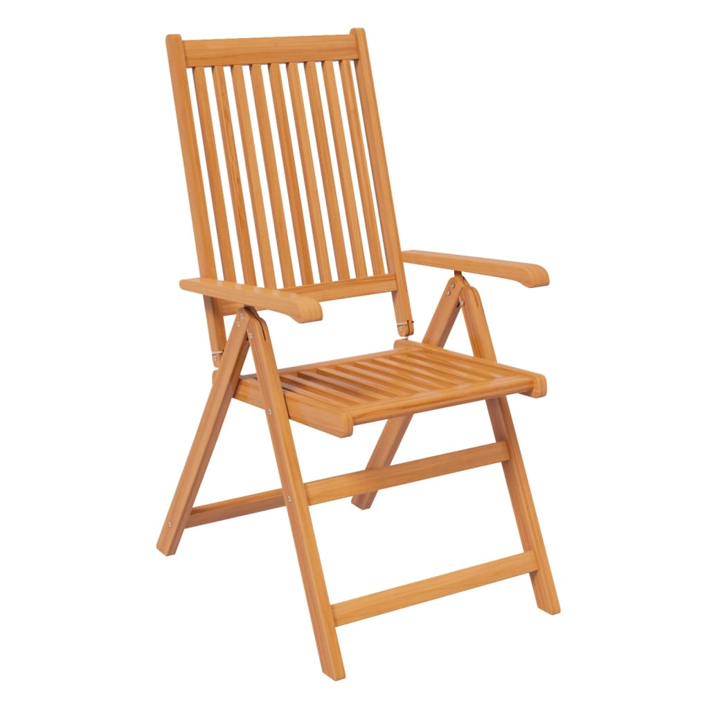 5-dijelni vrtni blagovaonski set od masivnog bagremovog drva 120-170 cm