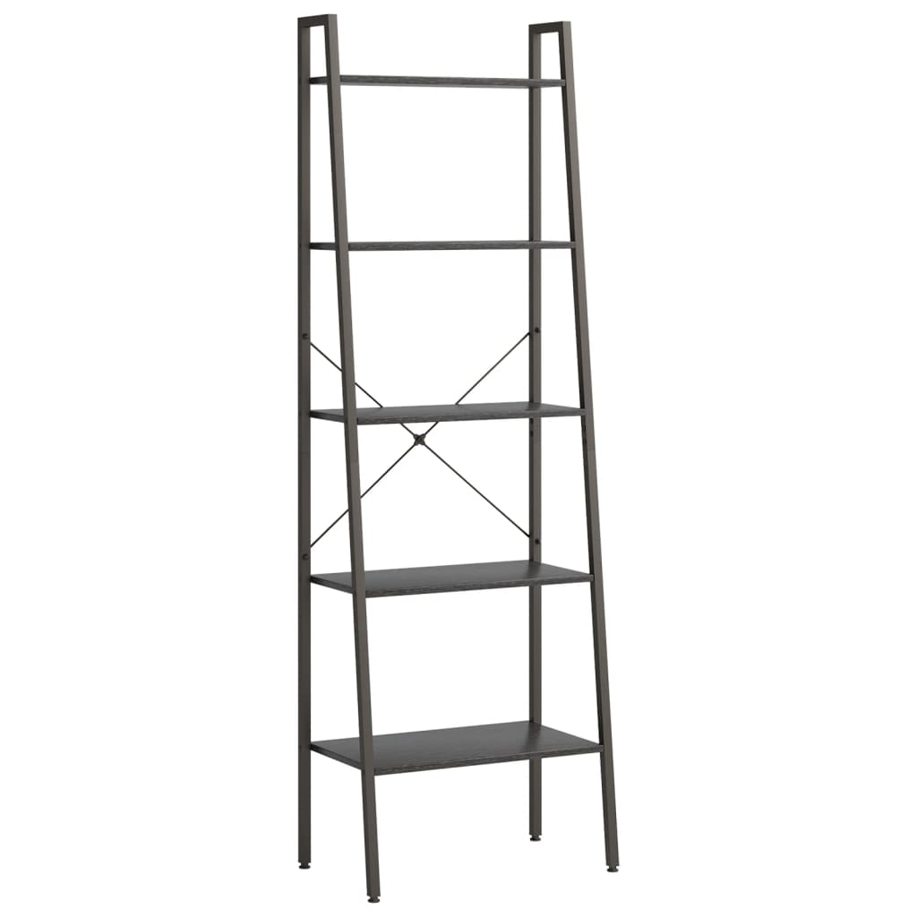 Samostojeće police s 5 razina crne 56 x 35 x 174 cm