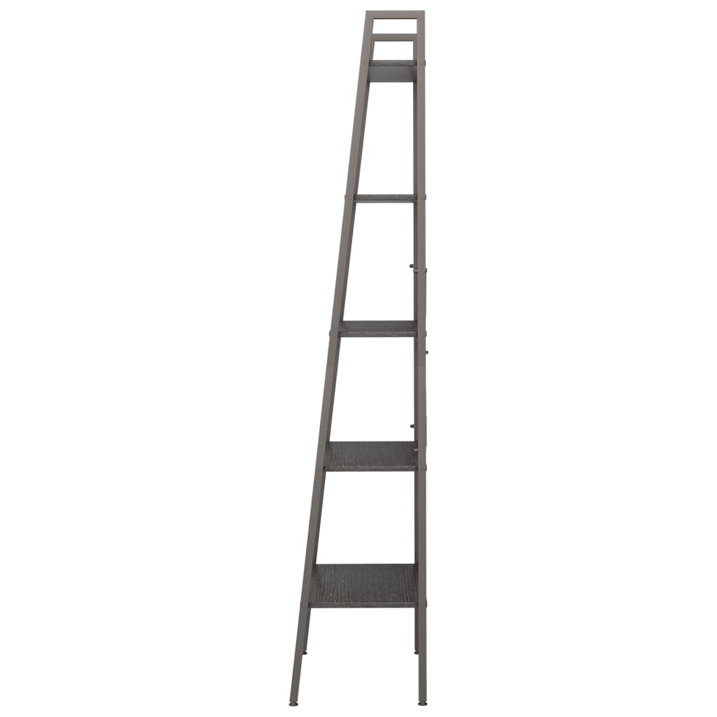 Samostojeće police s 5 razina crne 56 x 35 x 174 cm