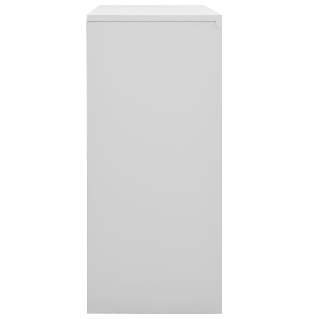 Uredski ormarić s kliznim vratima svjetlosivi 90x40x90 cm čelik