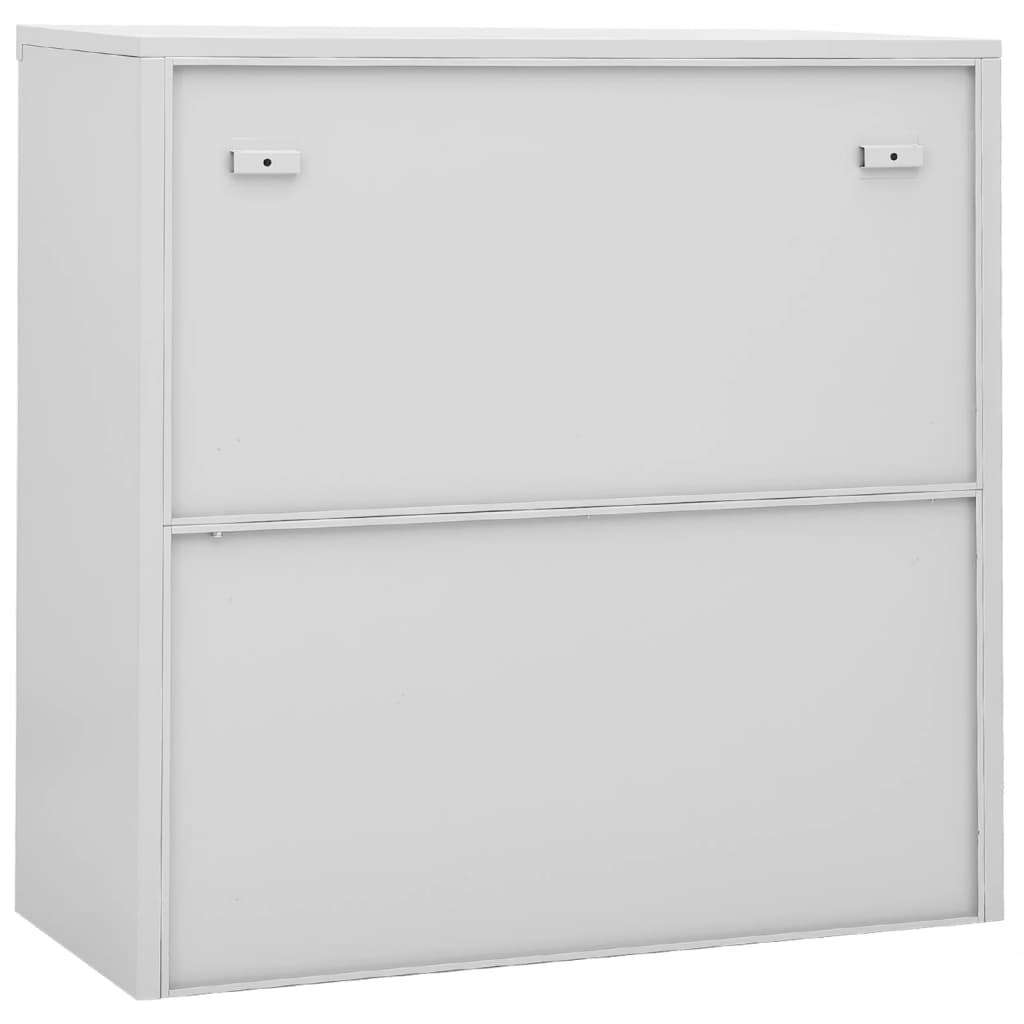 Uredski ormarić s kliznim vratima svjetlosivi 90x40x90 cm čelik