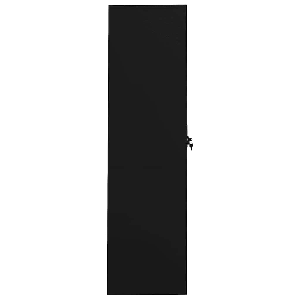 Ormar crni 80 x 50 x 180 cm čelični