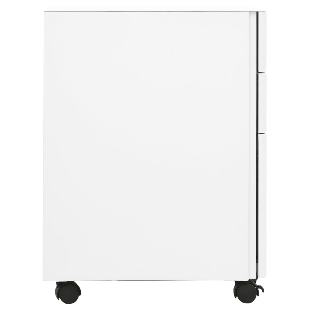 Mobilni ormarić za spise bijeli 30 x 45 x 59 cm čelični