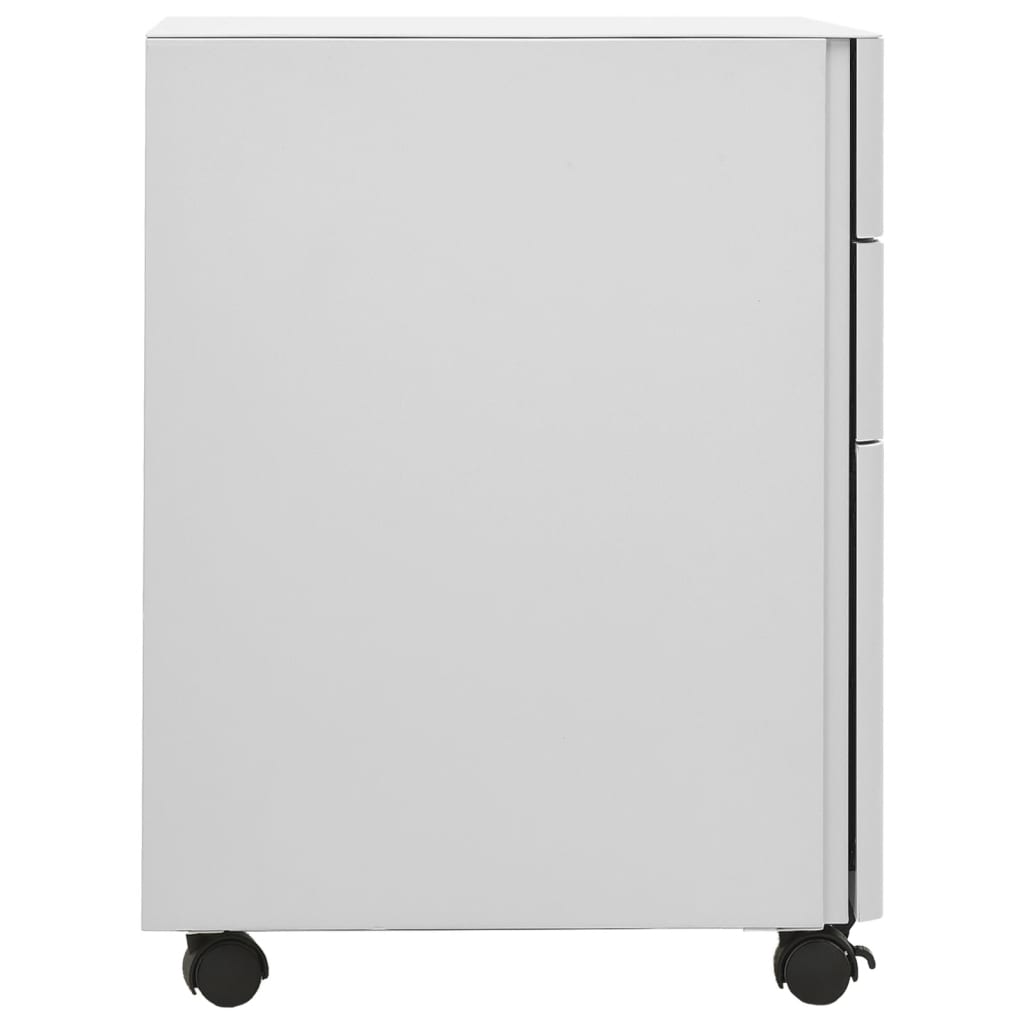 Mobilni ormarić za spise svjetlosivi 30 x 45 x 59 cm čelični