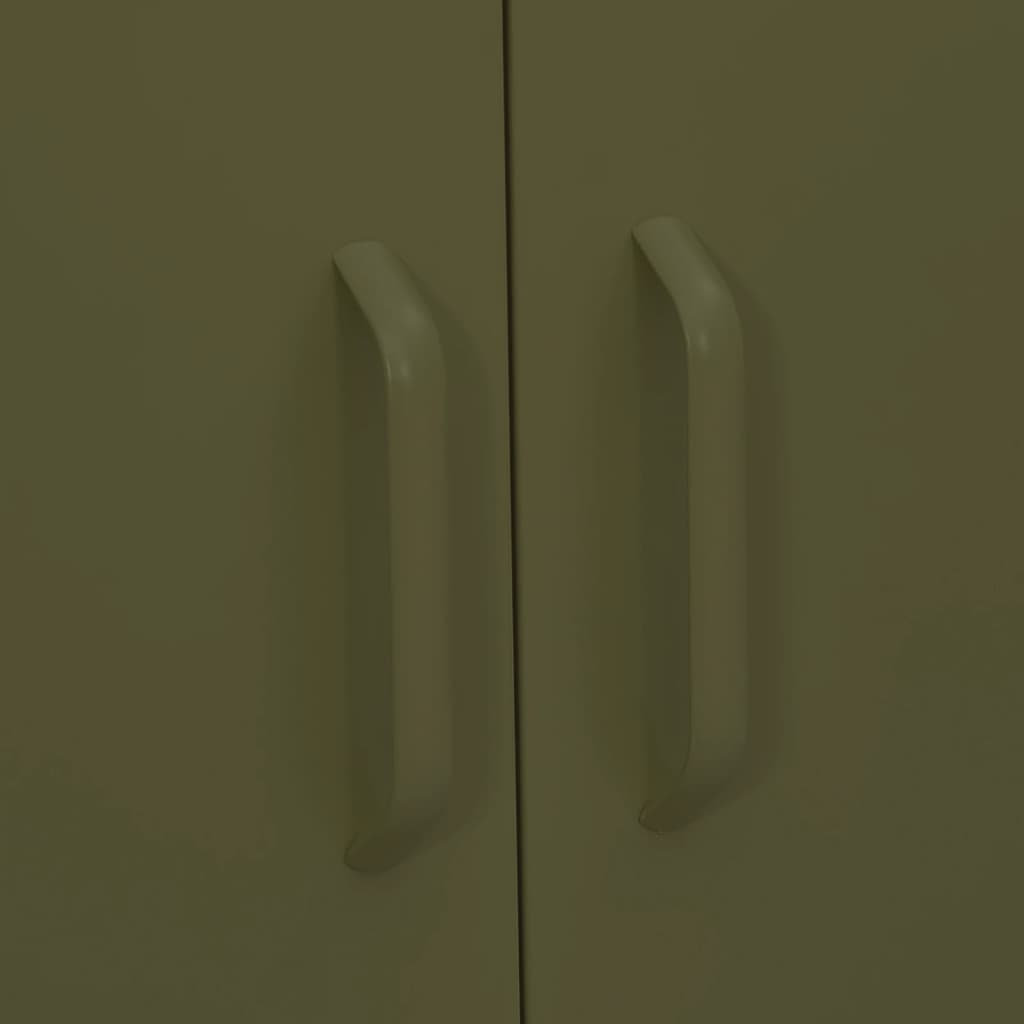 Ormarić za pohranu maslinasto zeleni 80 x 35 x 101,5 cm čelični