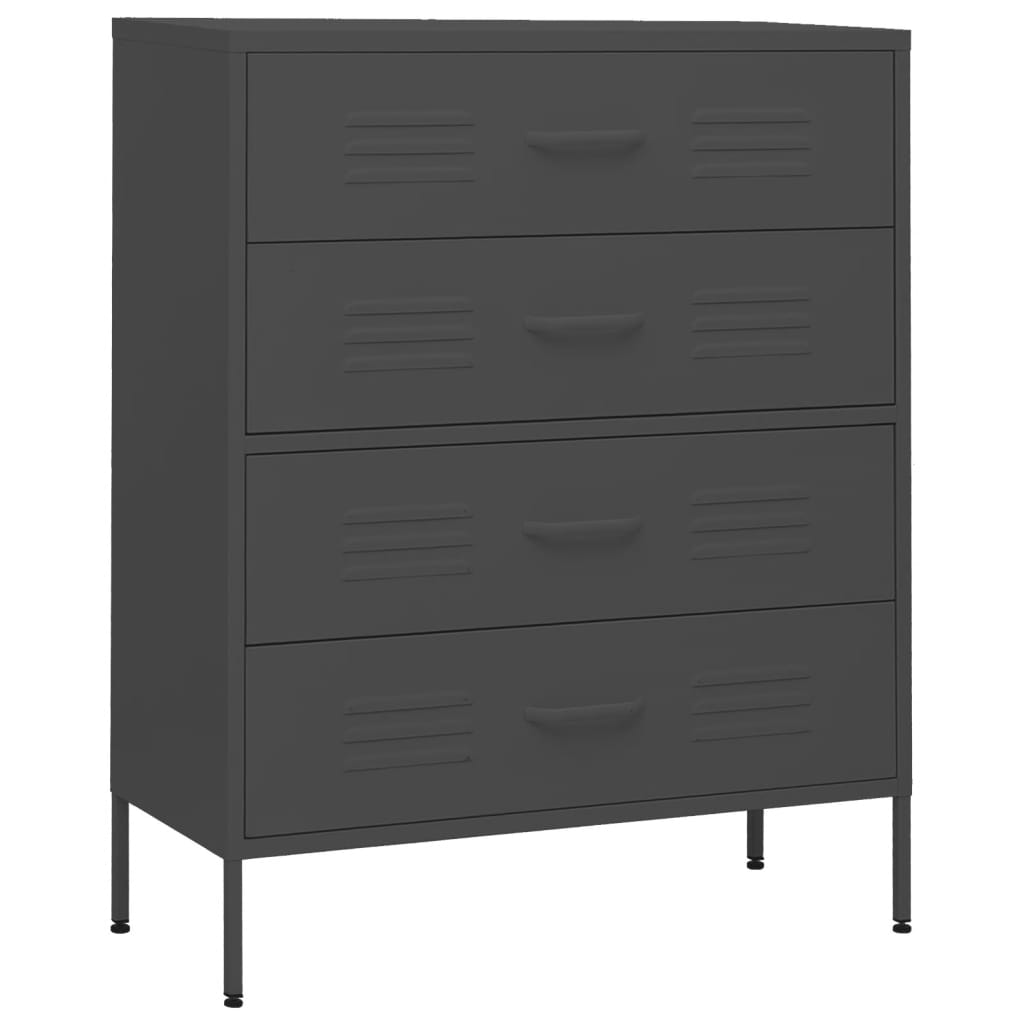 Ladičar antracit 80 x 35 x 101,5 cm čelični