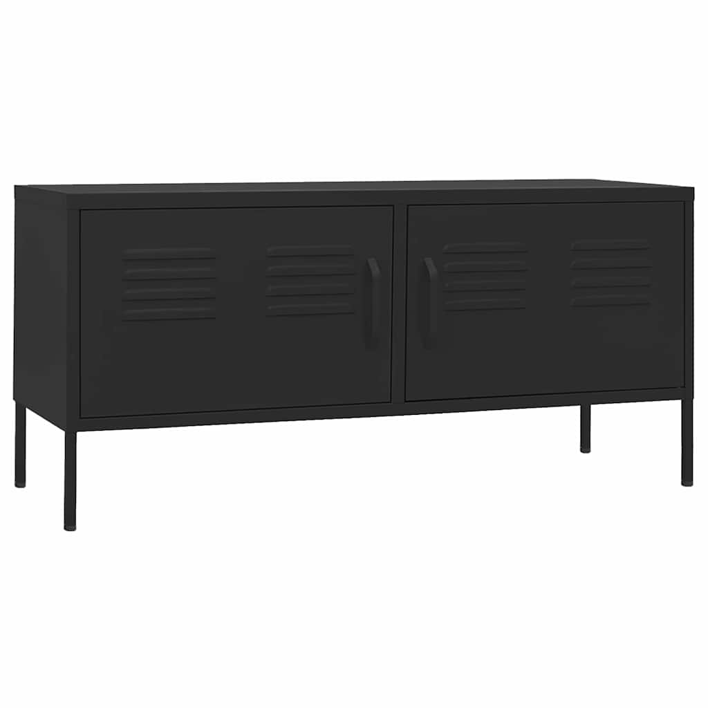 TV ormarić crni 105 x 35 x 50 cm čelični Crna