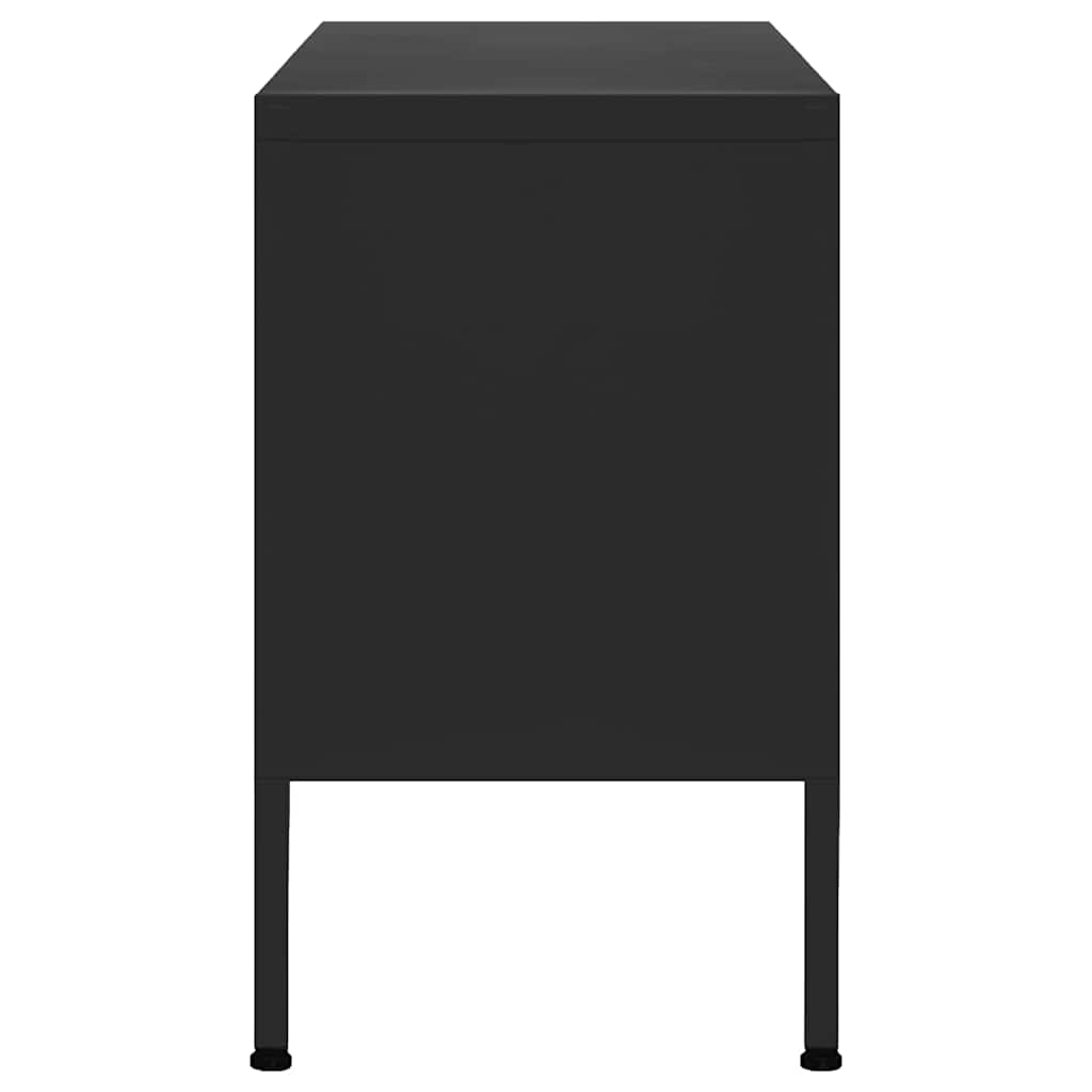 TV ormarić crni 105 x 35 x 50 cm čelični Crna