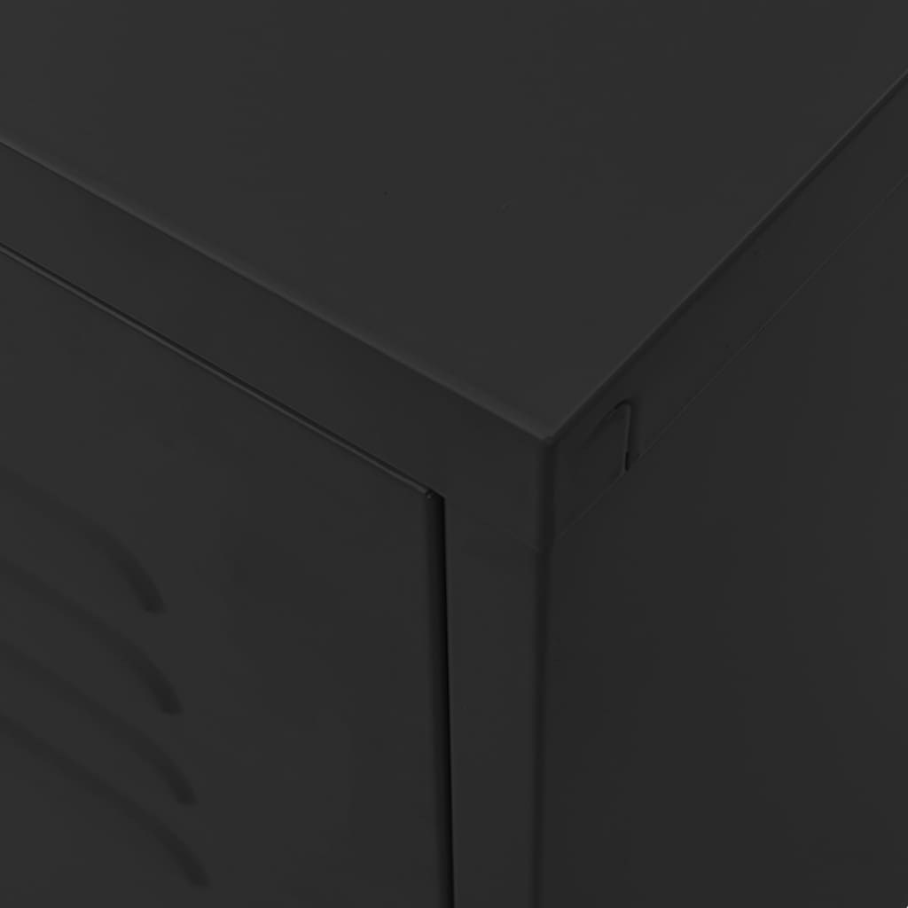 TV ormarić crni 105 x 35 x 50 cm čelični Crna
