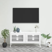 TV ormarić bijeli 105 x 35 x 50 cm čelični