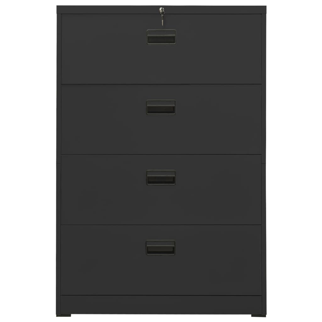 Ormarić za spise antracit 90 x 46 x 134 cm čelični
