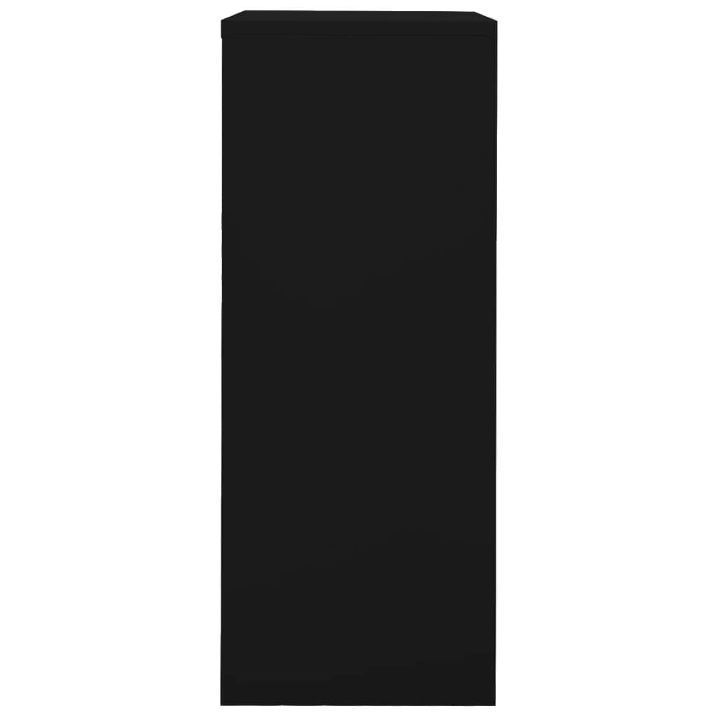 Uredski ormarić crni 90 x 40 x 102 cm čelični